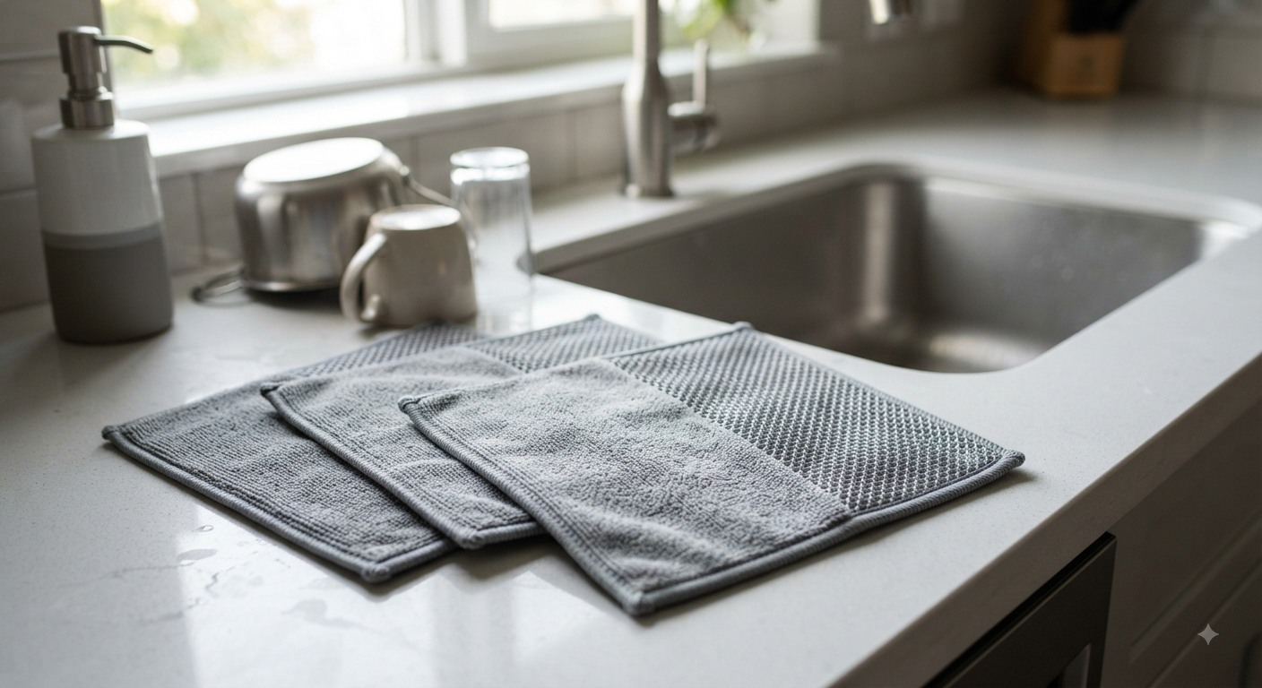 3-Piece Microfiber Cleaning Cloth Set