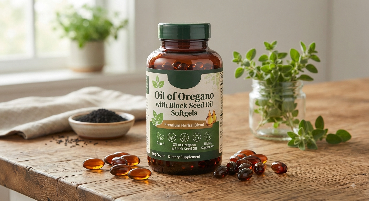 Oil of Oregano & Black Seed Softgels