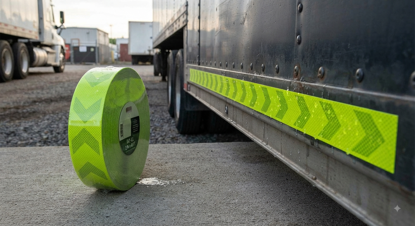 Reflective Tape 2" x 40ft Fluorescent Green