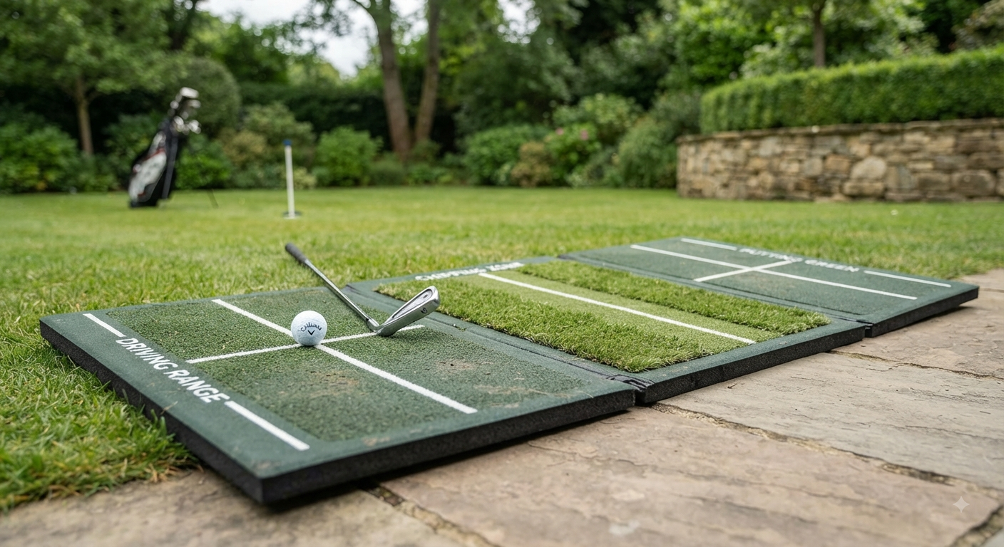 Heavy-Duty Foldable Golf Hitting Mat