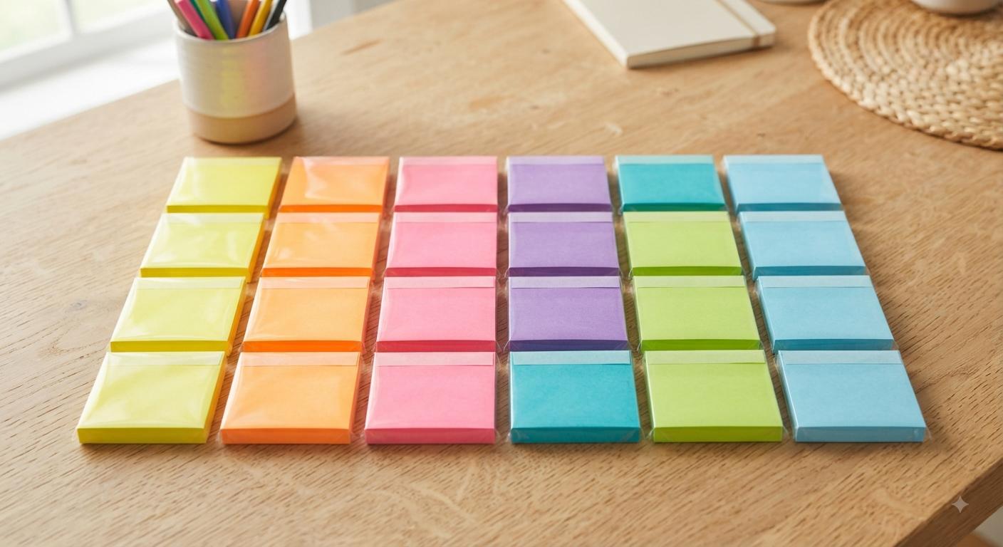 Square Sticky Notes - 3 x 3 Inches