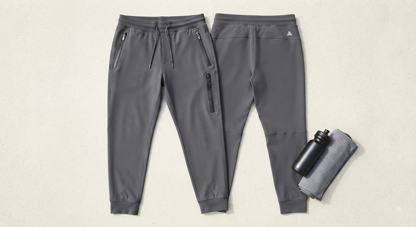 Men's Joggers with Zipper Pockets