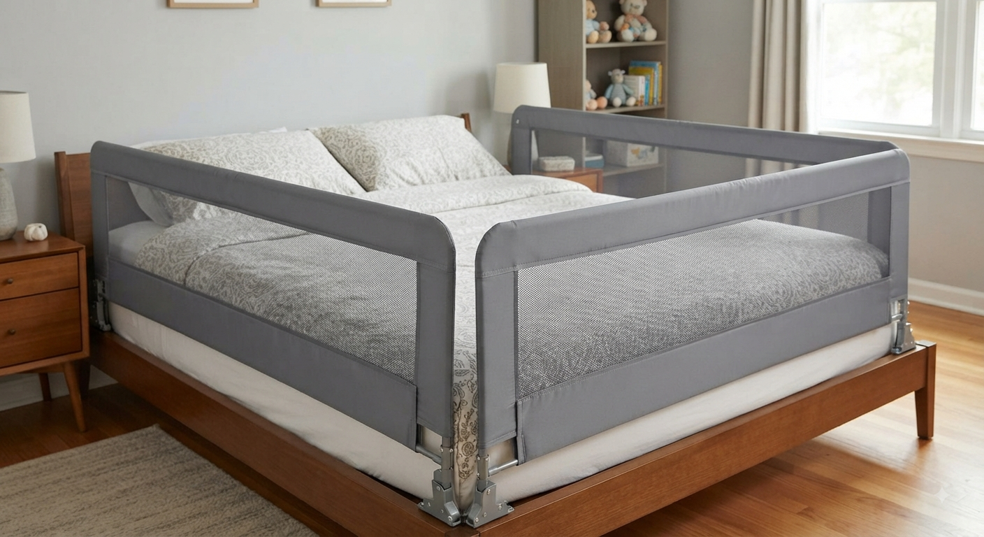 3-Pack King Size Bed Rails for Toddlers