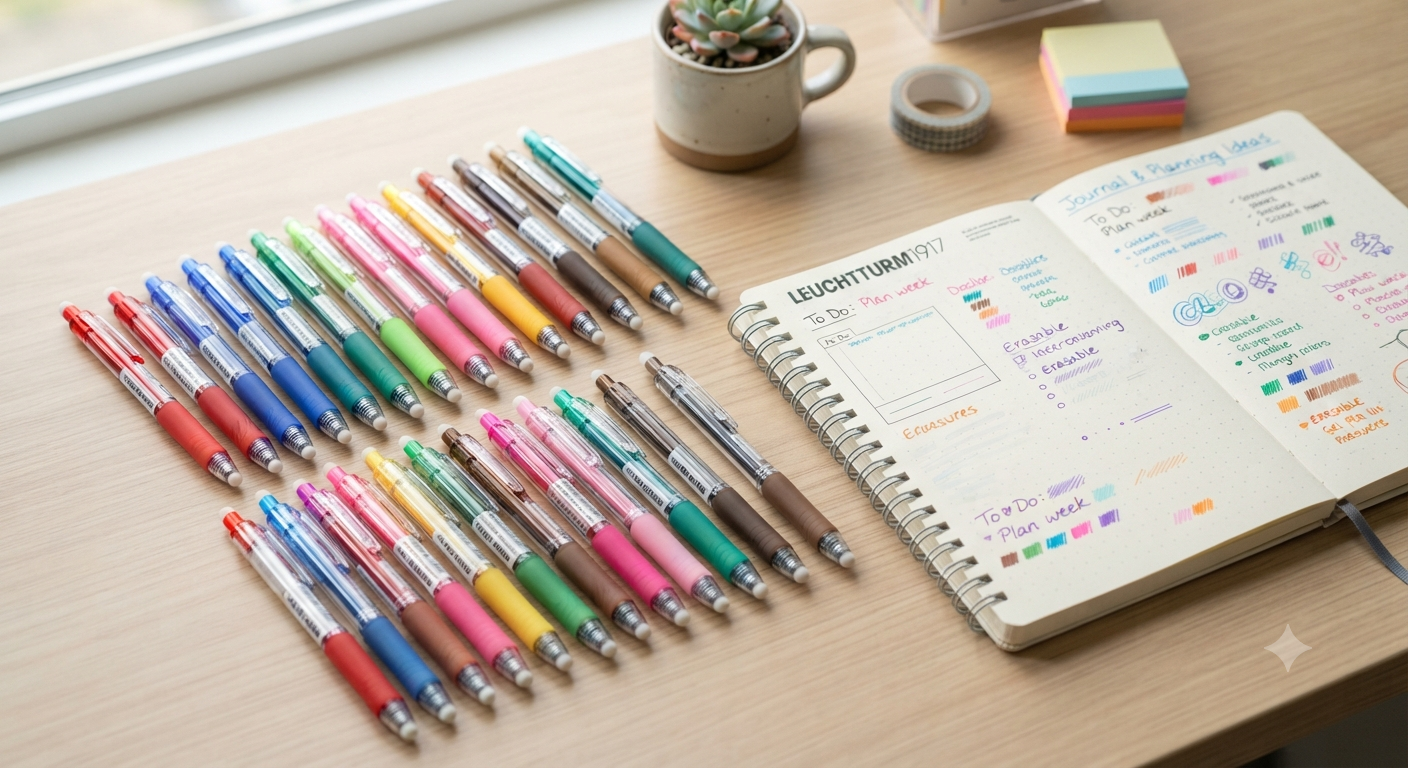 Erasable Gel Pens - 24 Colors