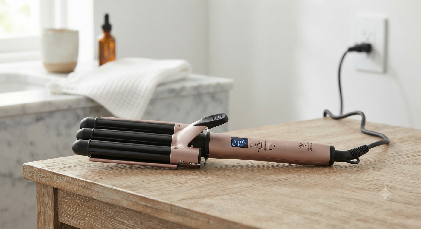 Three Barrel Curling Iron Wand