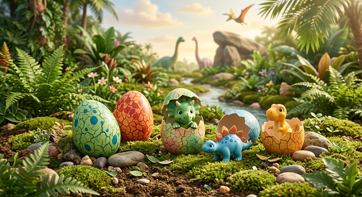 Dinosaur Hatching Eggs
