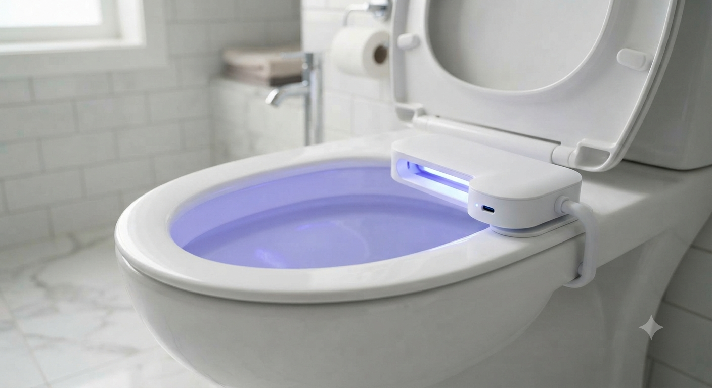 Rechargeable Toilet Seat UV-C Light