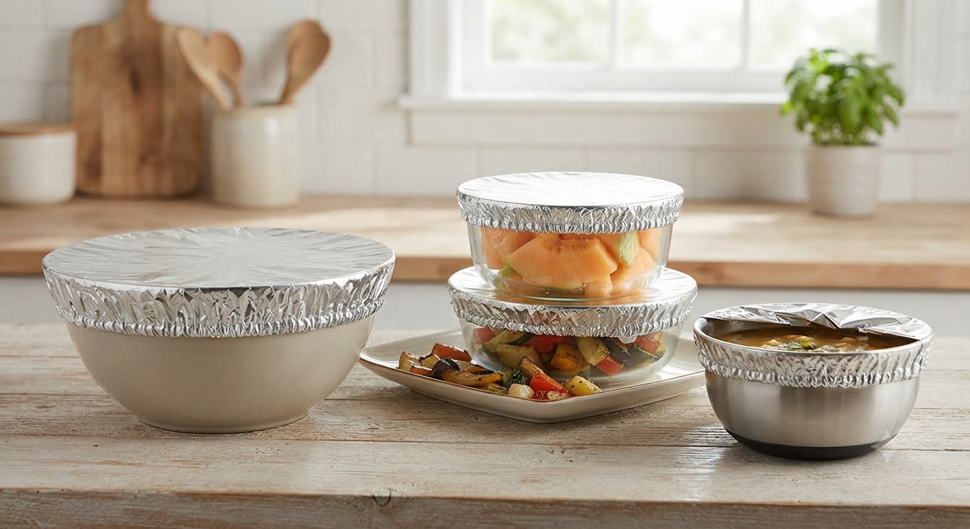 Reusable Aluminum Foil Food Covers