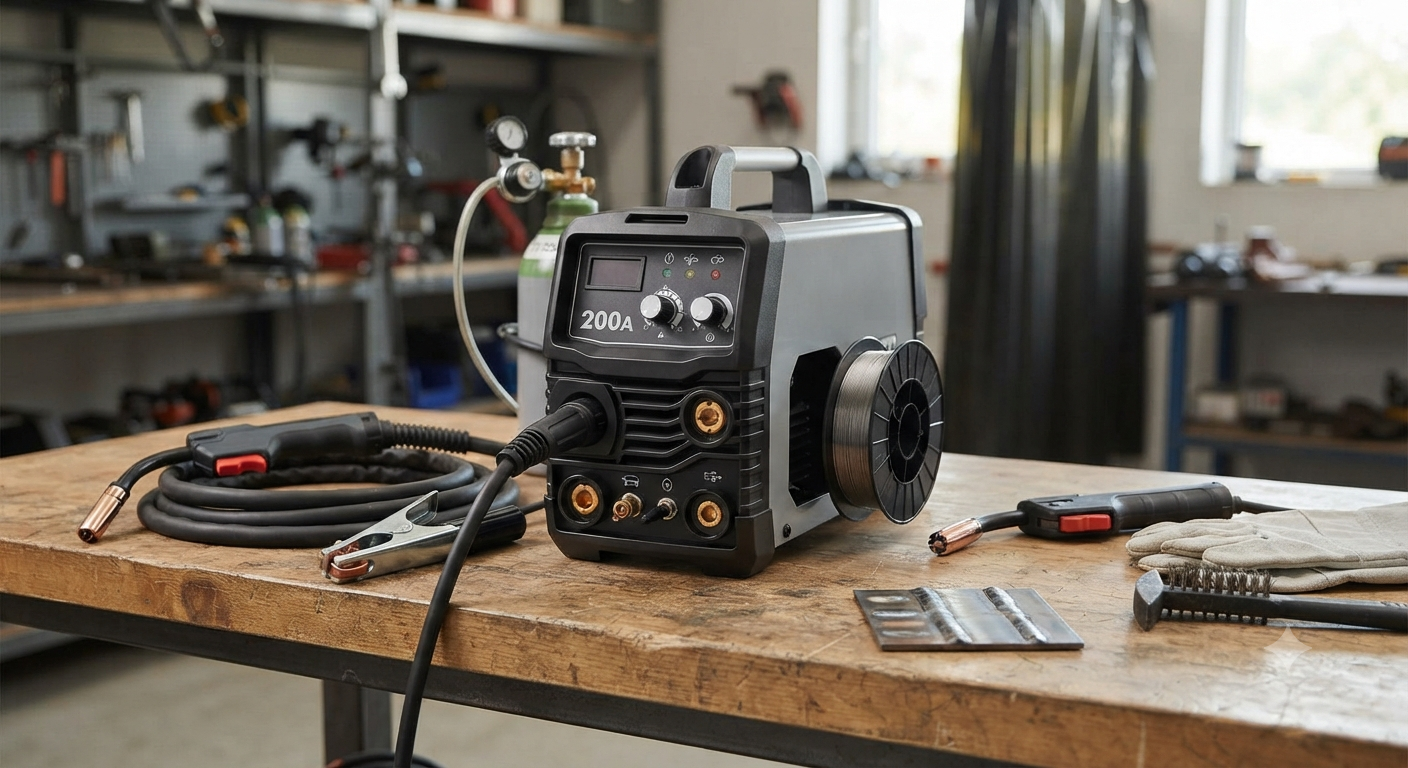 200A MIG Welder - 6-in-1 Machine