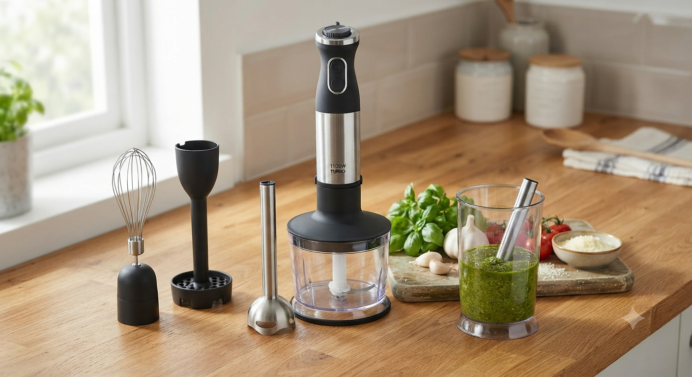 1100W Hand Blender - 3 in 1 Set