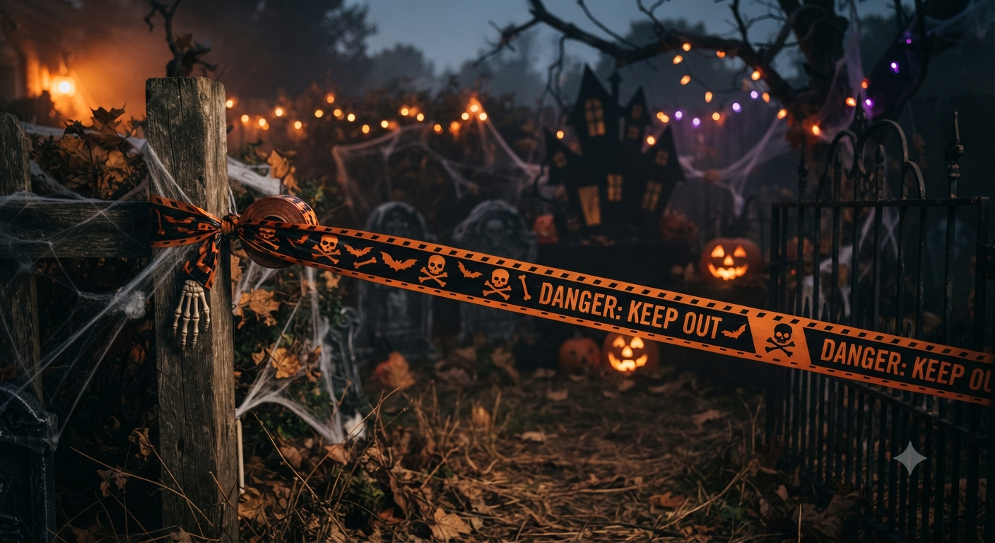 Halloween Decorations Caution Tape