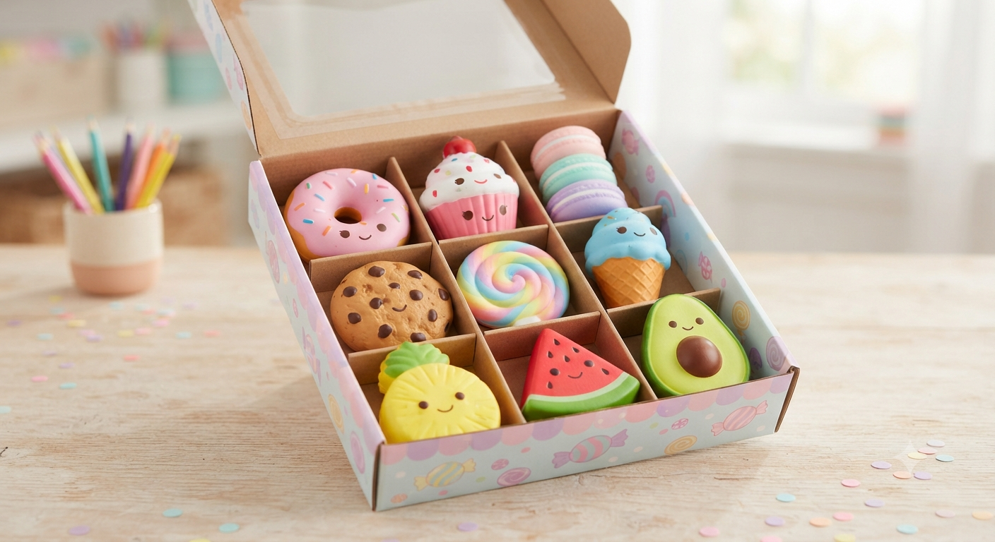 9 Pack Sugar Squishy Box