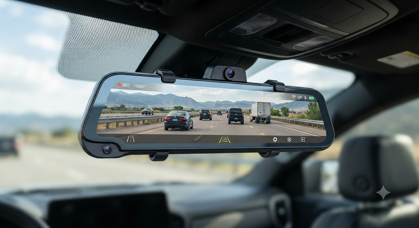 2026 Ultrawide 13’’ Mirror Dash Cam
