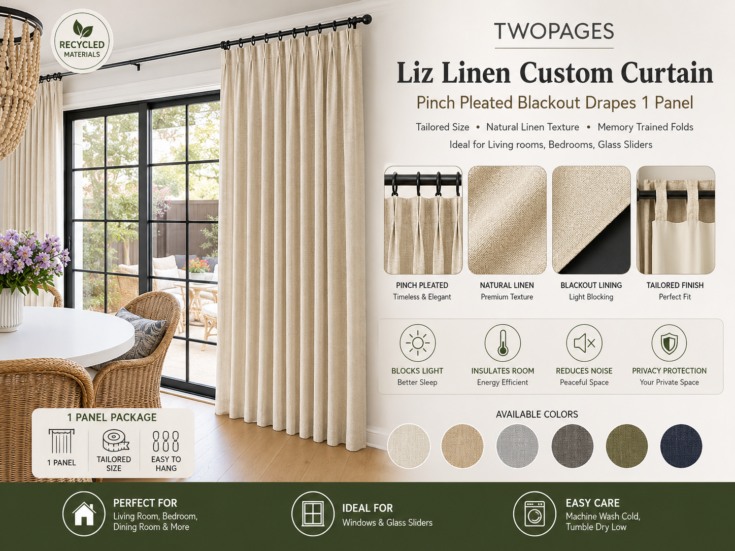 Linen Custom Curtain