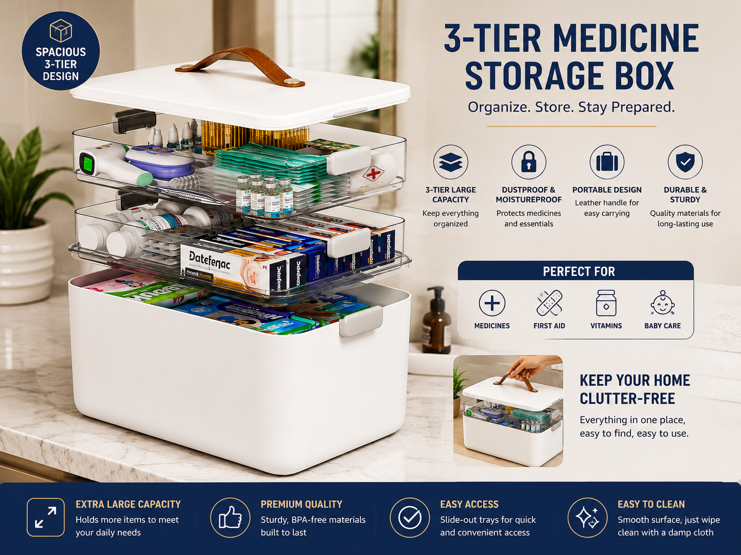 Compact Medicine Organizer