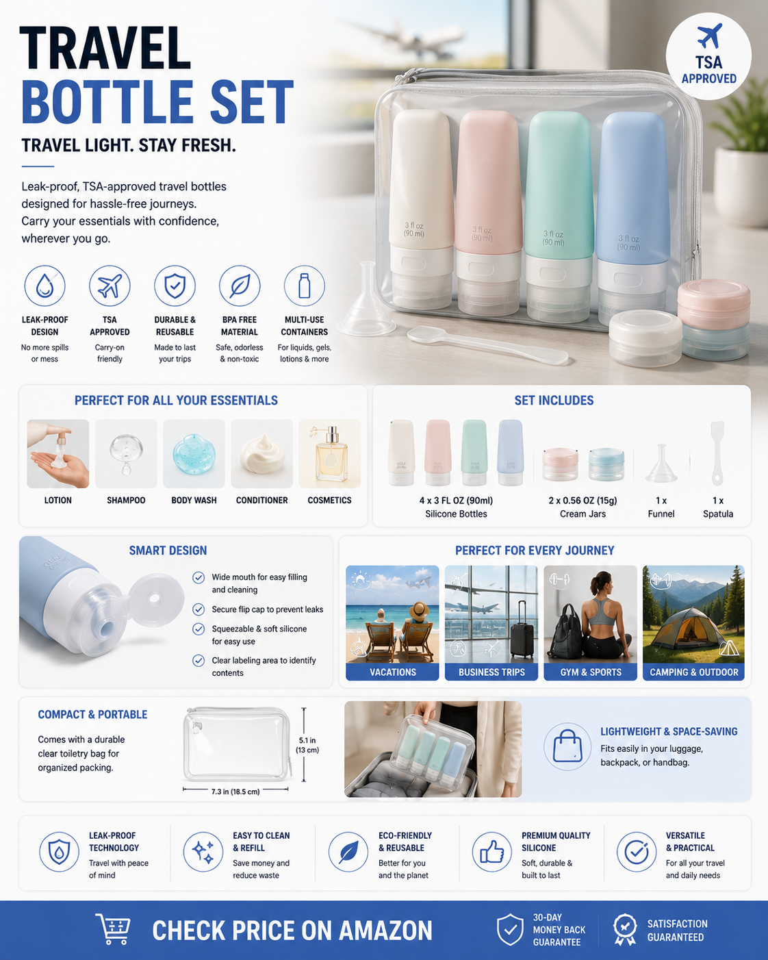 Travel Dispenser Bottle