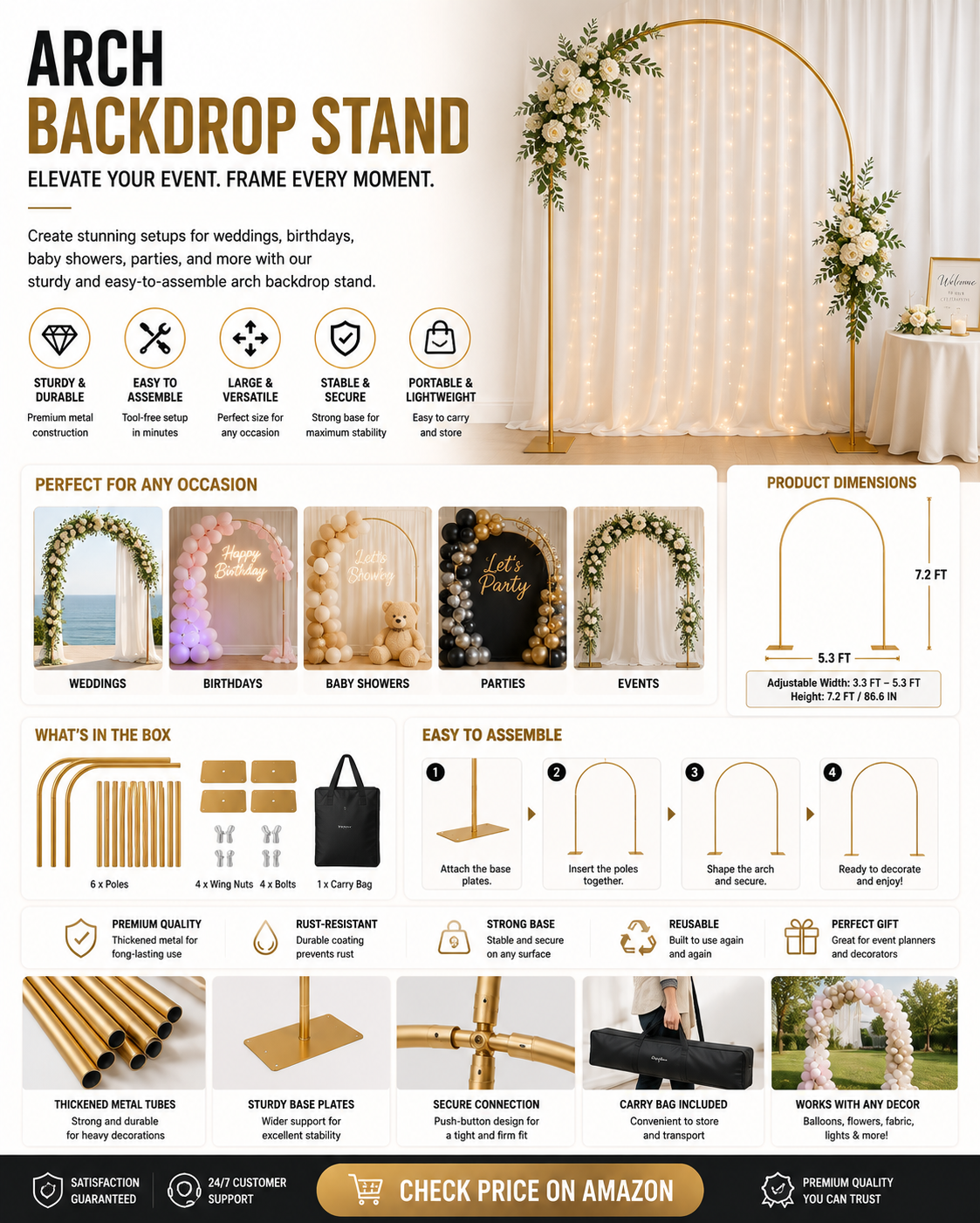 Arch Backdrop Stand