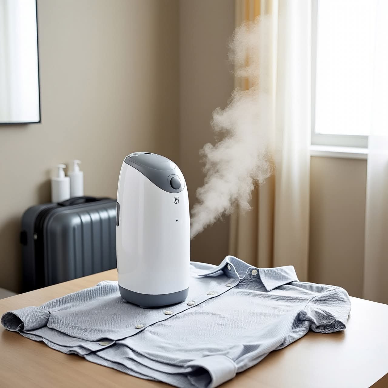 Travel steamer for closths