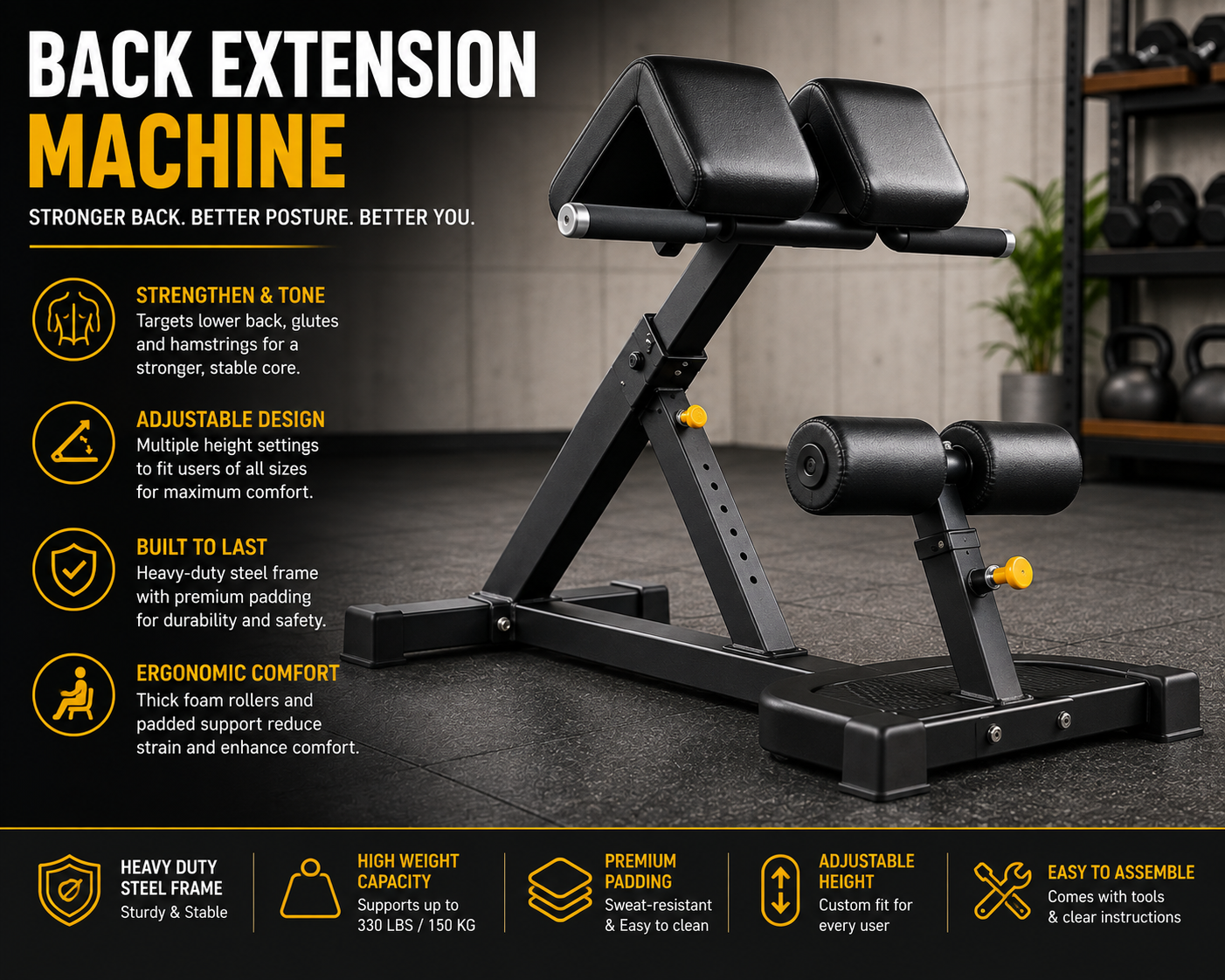 Back Extension Machine