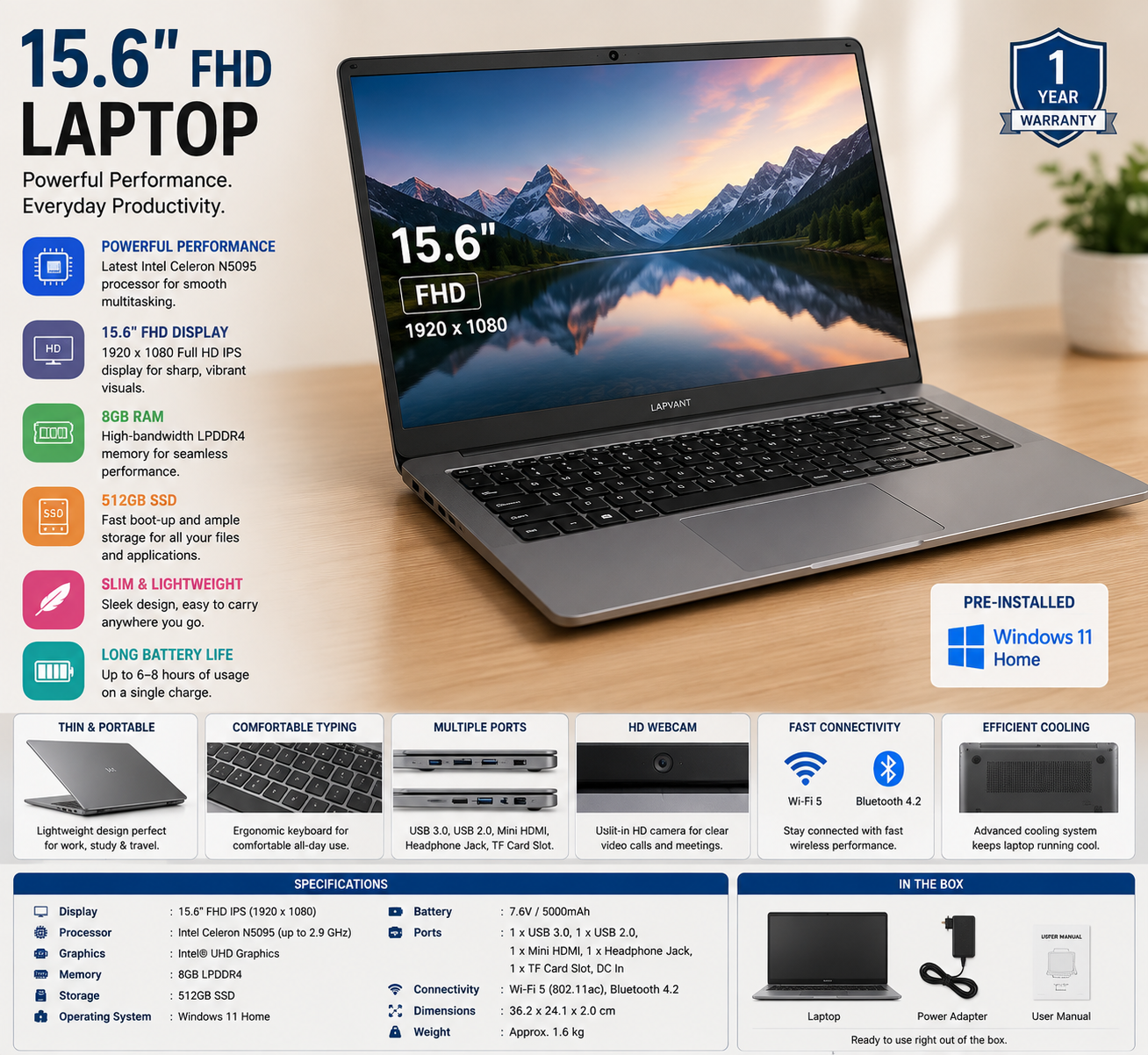 15.6" Laptop
