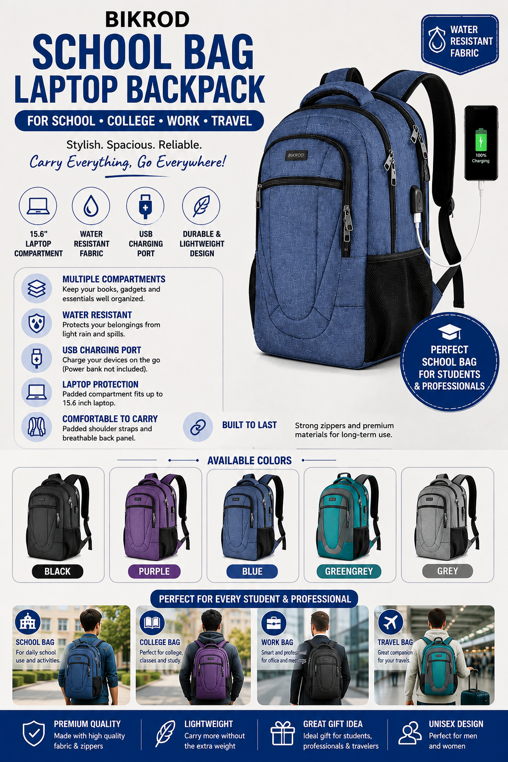School Backpack Bag