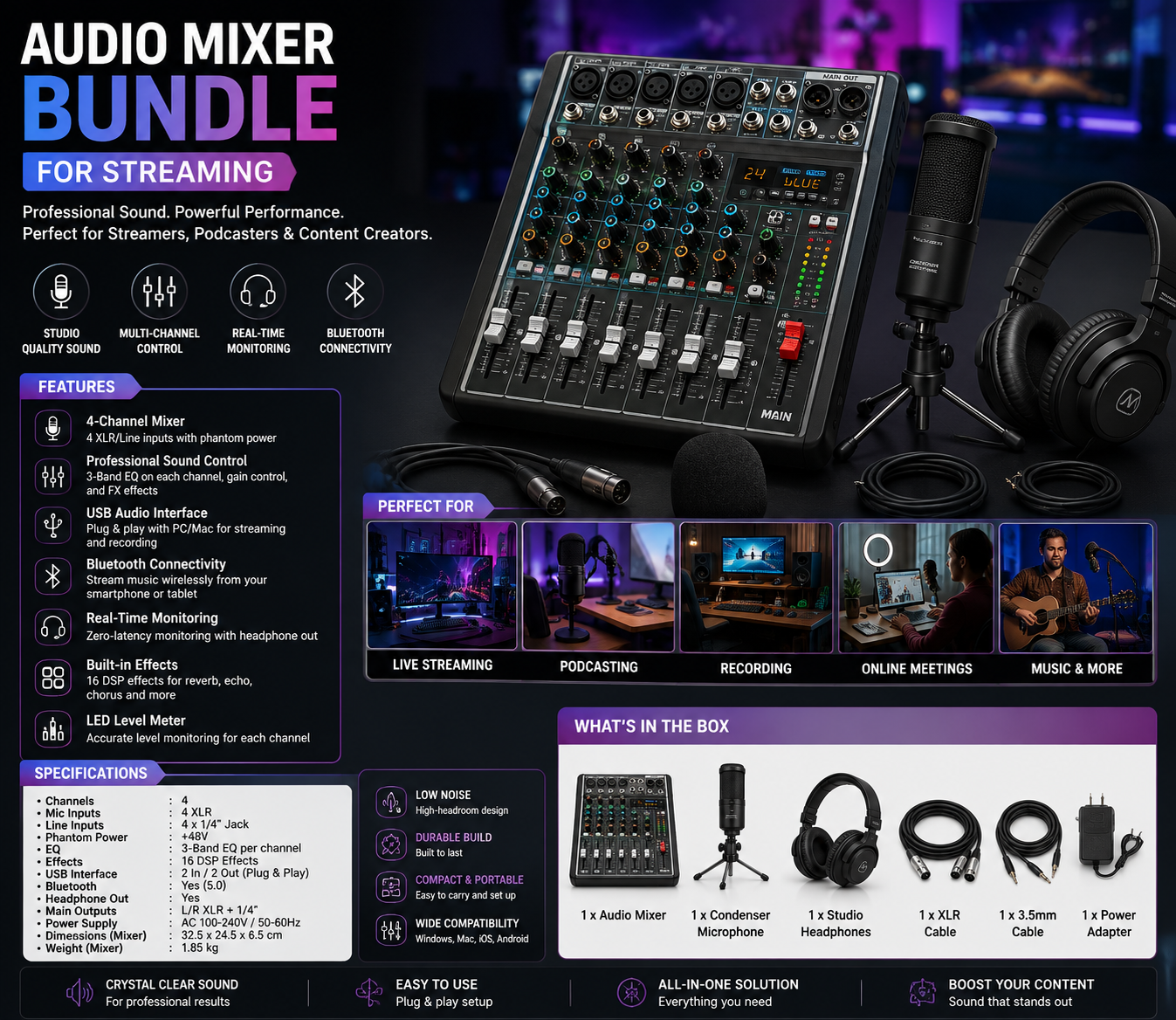 Audio Mixer Bundle for Streaming
