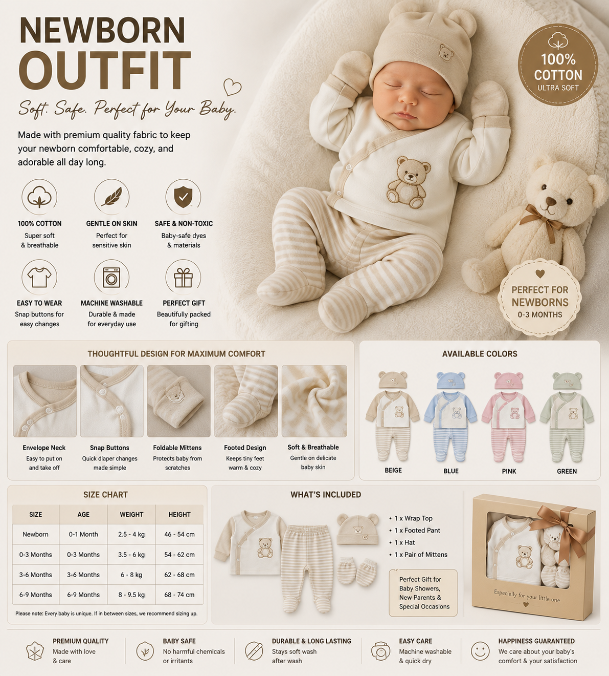 Adorable Newborn Girl Outfit