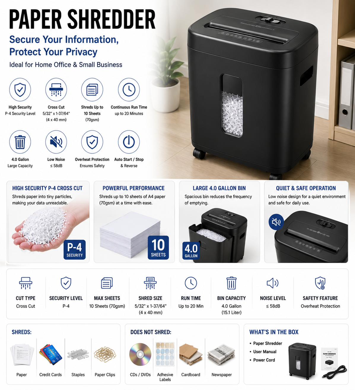 Efficient Paper Shredder
