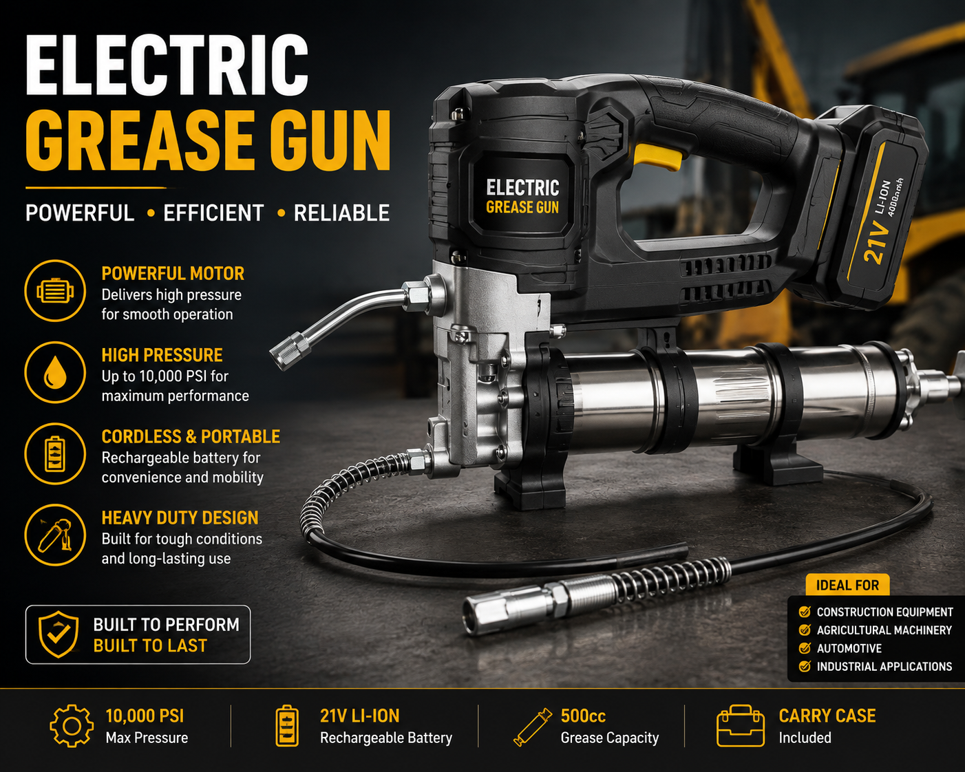 Efficient Electric Grease Gun