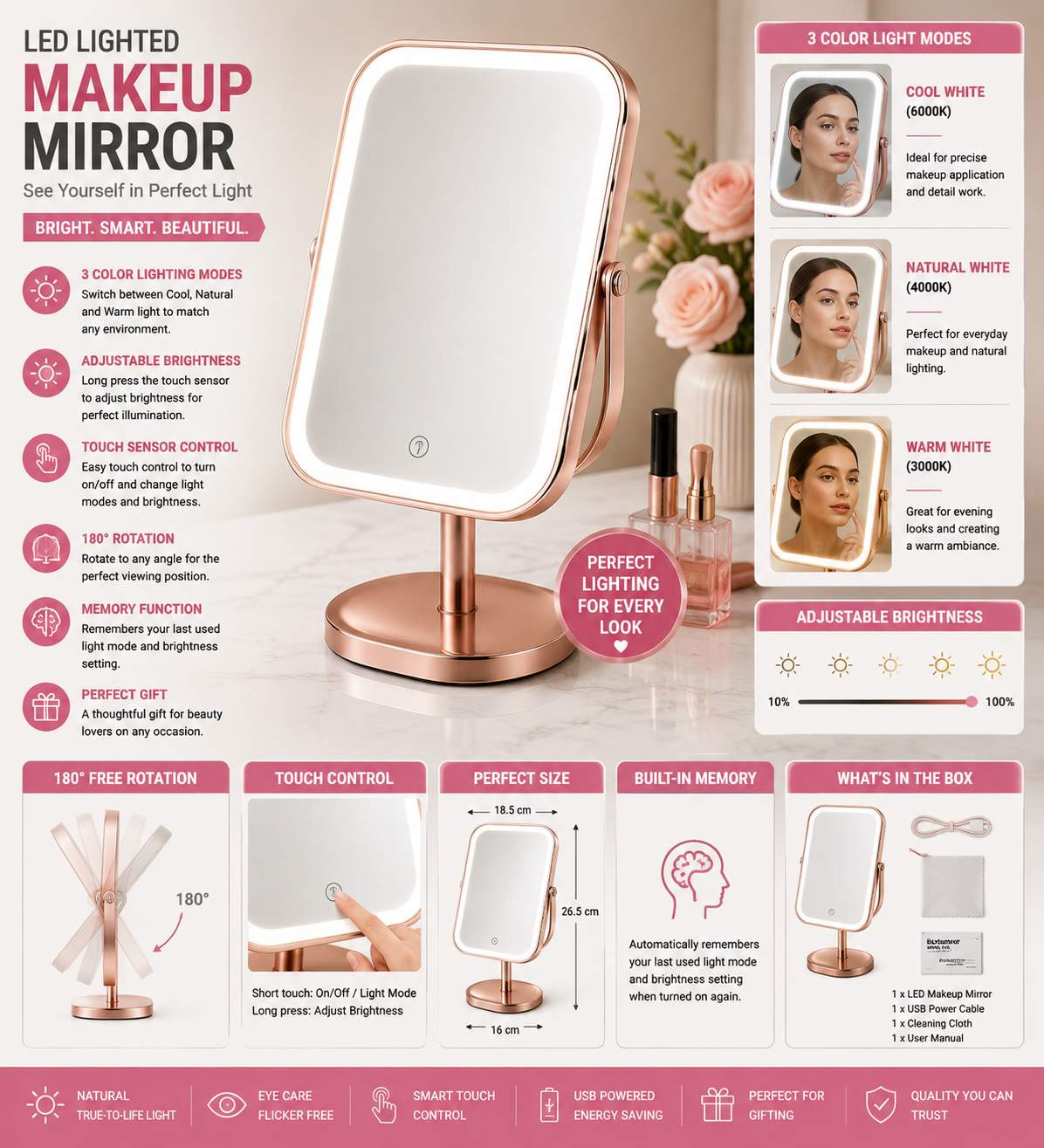 Sleek Makeup Mirror