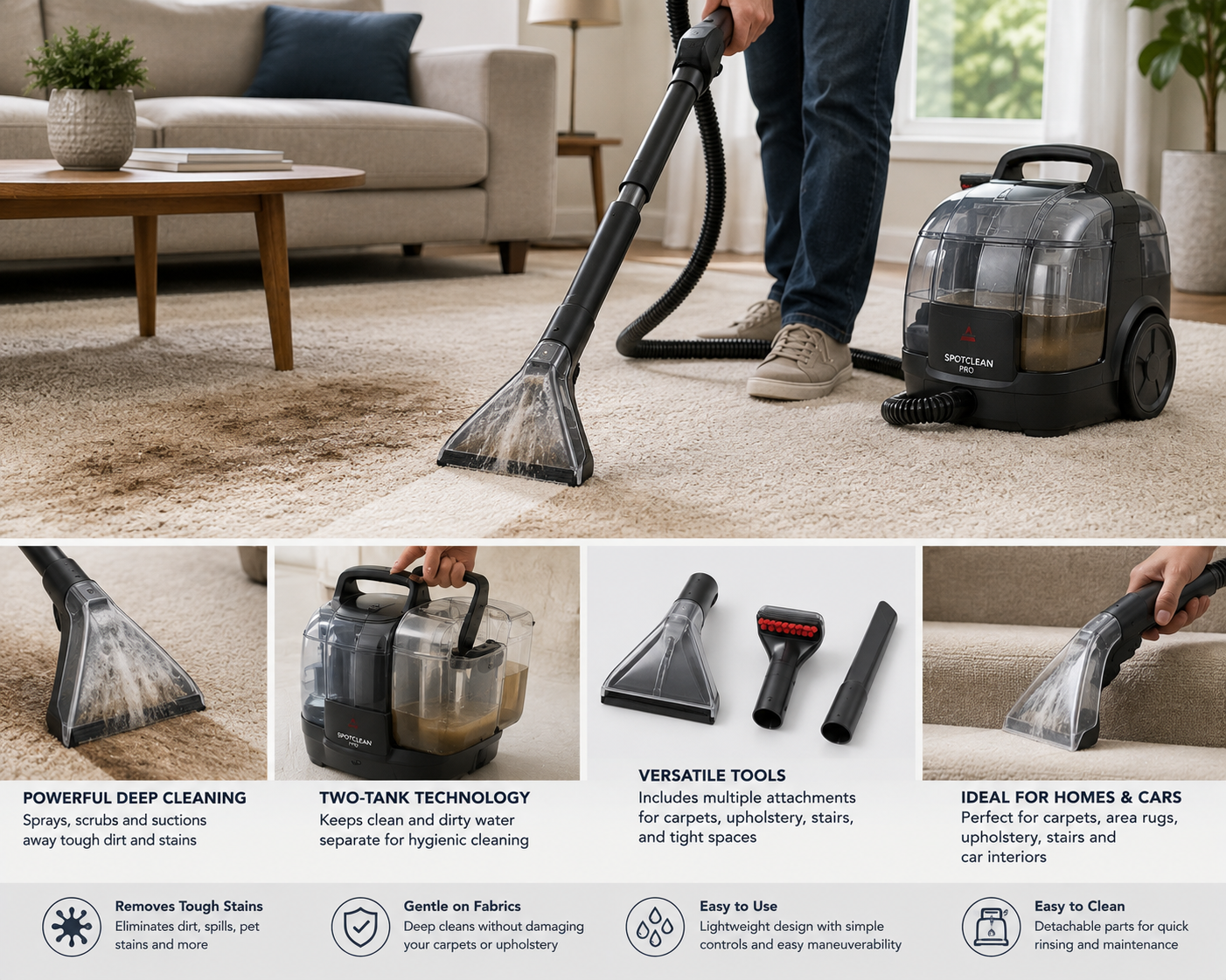 Efficient Carpet Cleaner