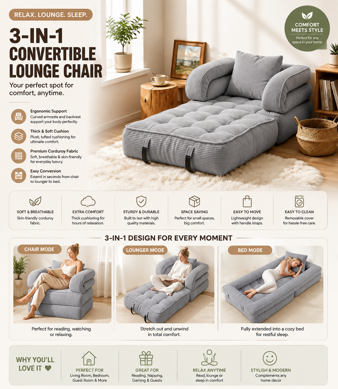 Folding Sofa Bed