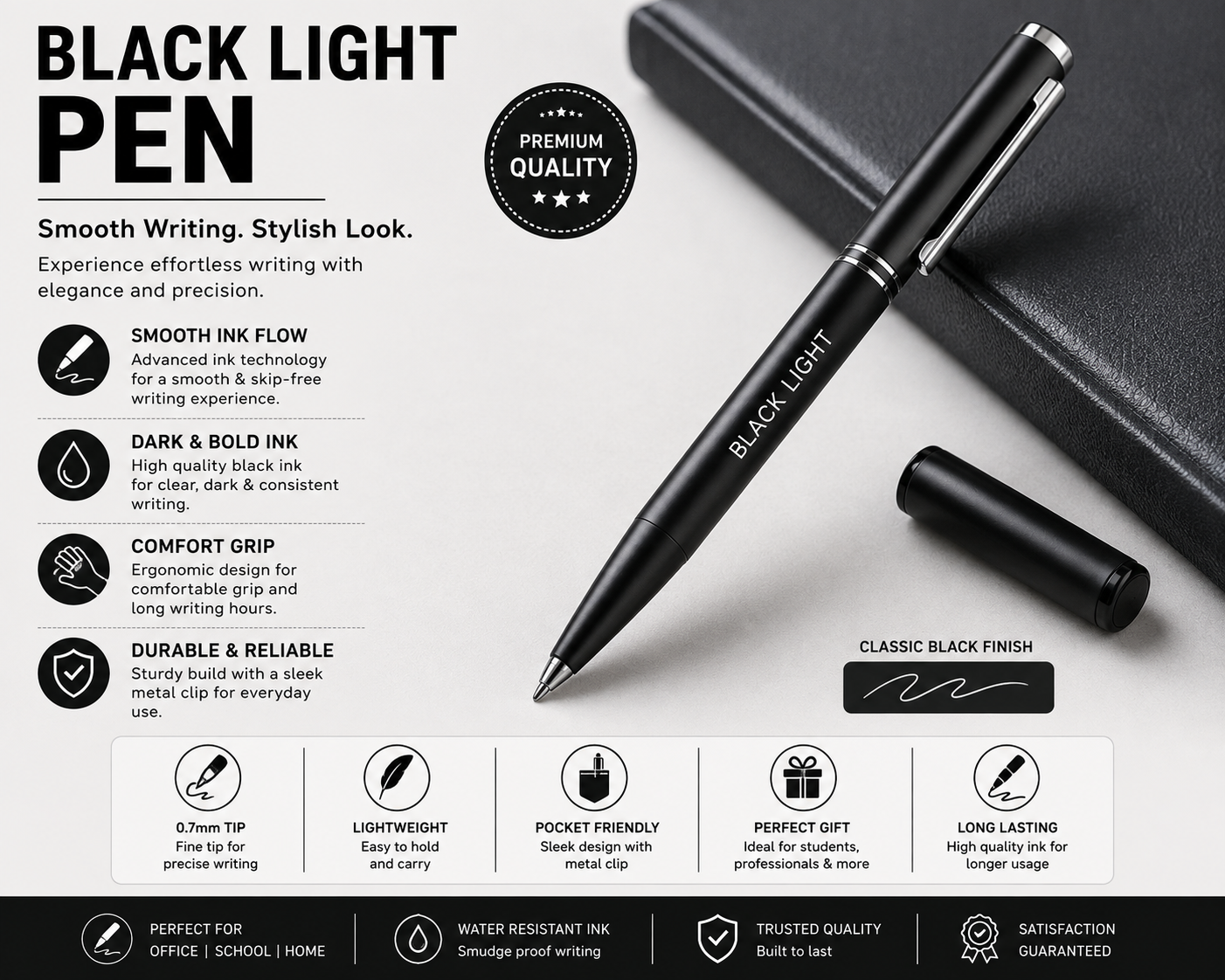 Black Light Color Pen
