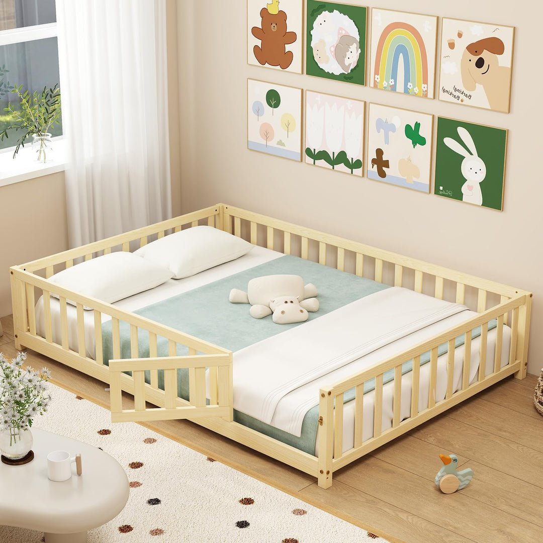 Toddler floor bed