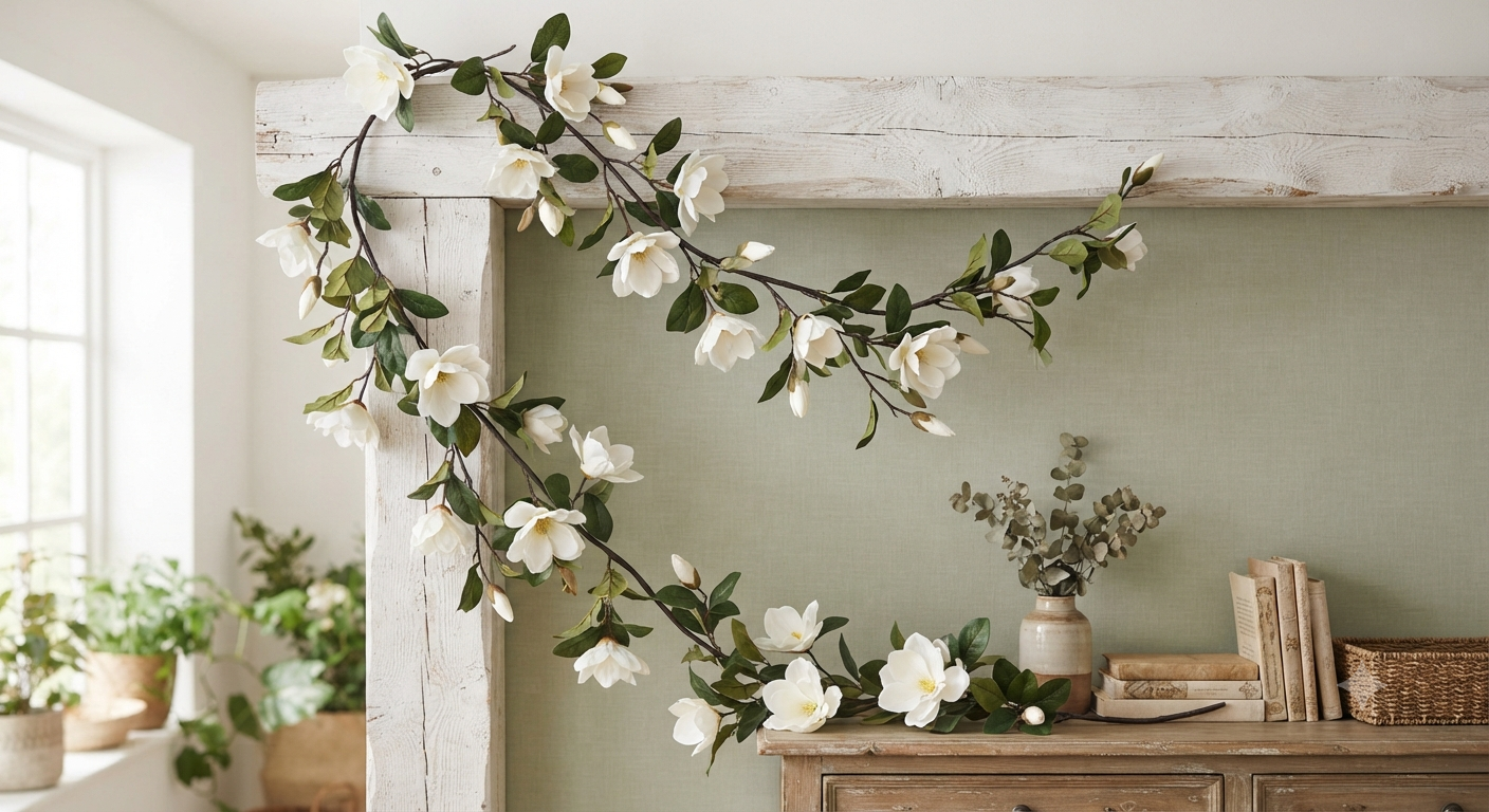 9 ft Artificial Magnolia Vine