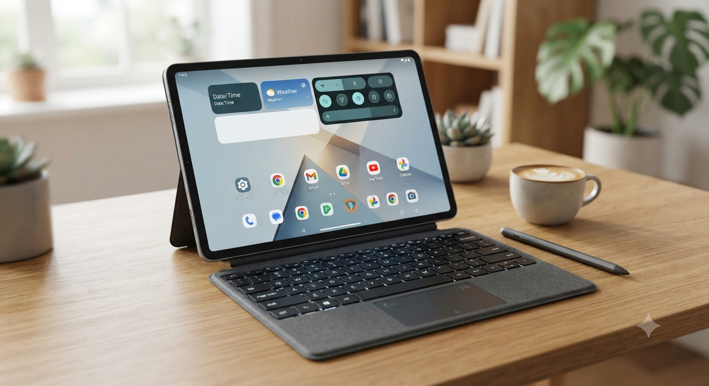 Tablet with Keyboard - Android 15