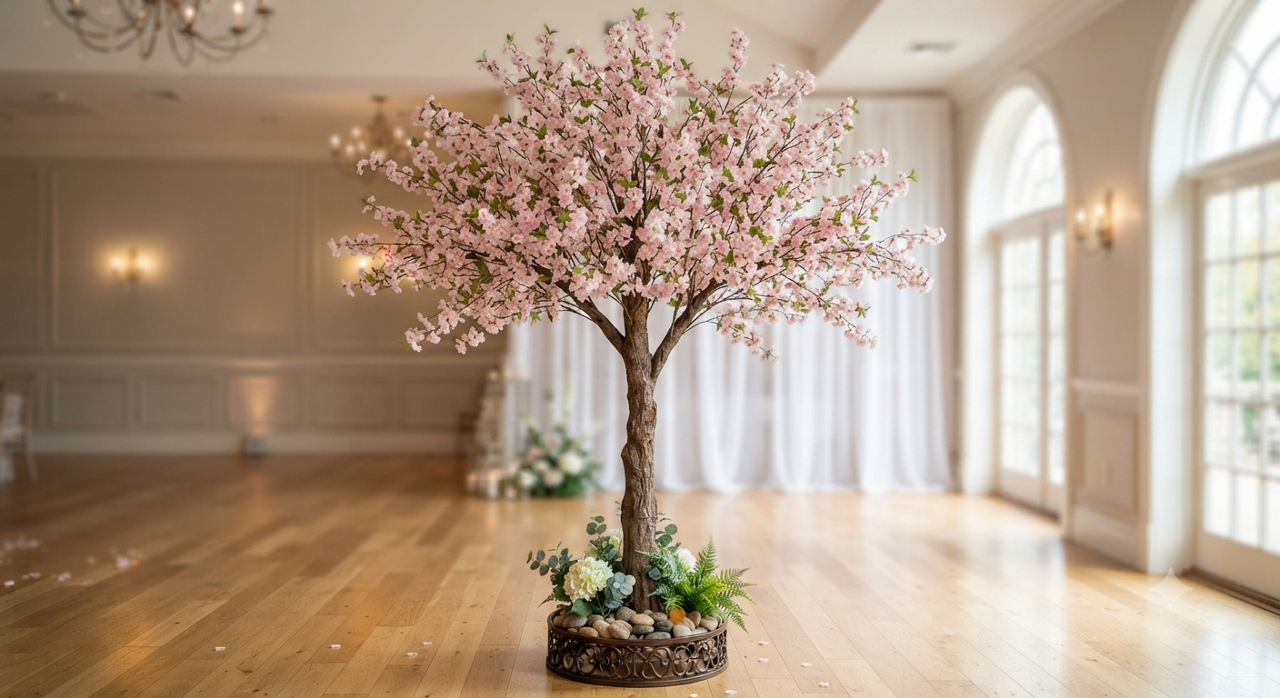 8.2FT Tall Artificial Cherry Blossom Tree