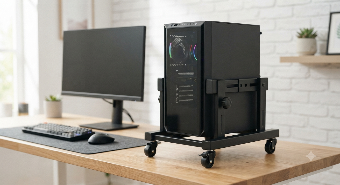 Adjustable Computer Tower Stand