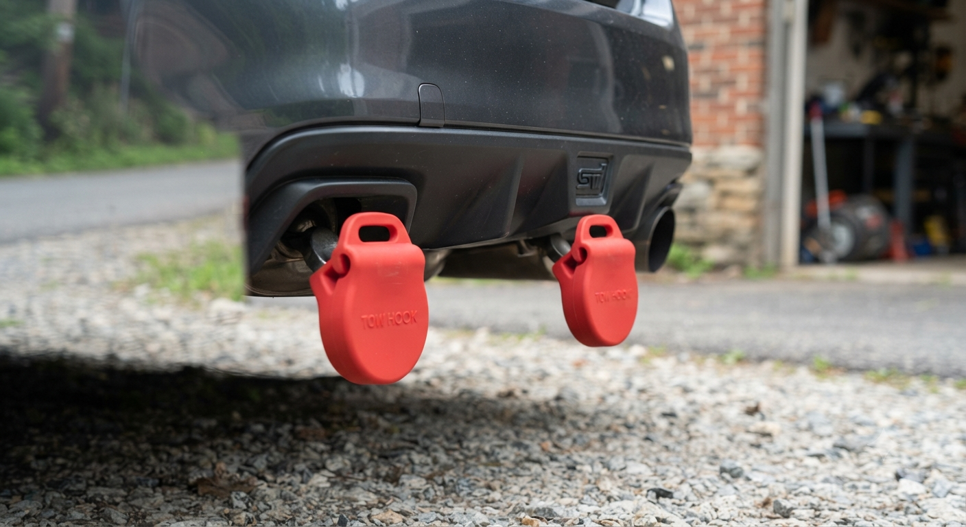 Red Silicone Tow Hook Covers (2 Pack)