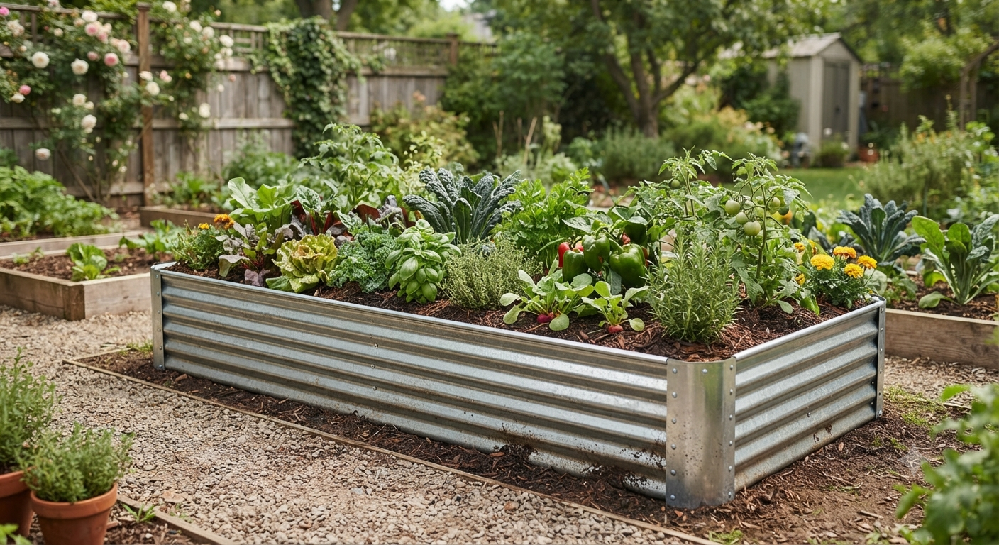 8x2 Galvanized Raised Garden Bed