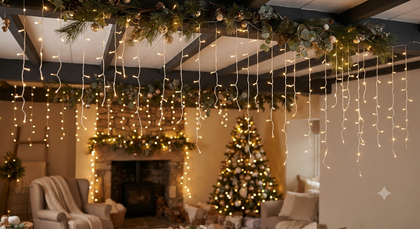LED Ceiling Icicle Lights