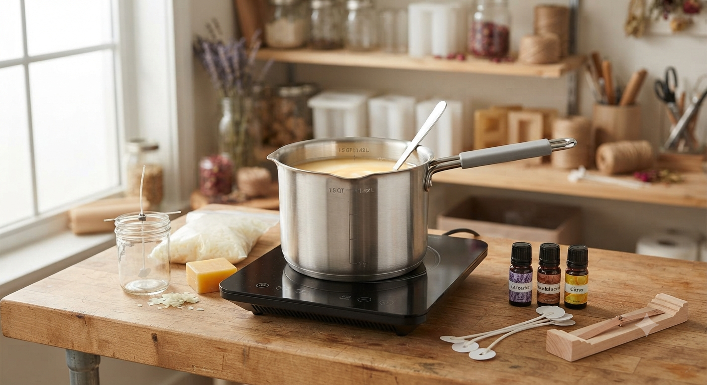 1.5 QTs Wax Melting Pot for Candle Making