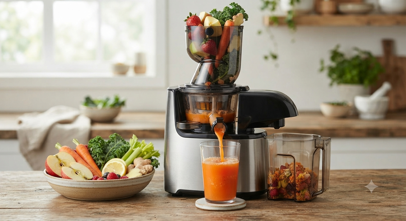 Slow Juicer with Cold Pressing