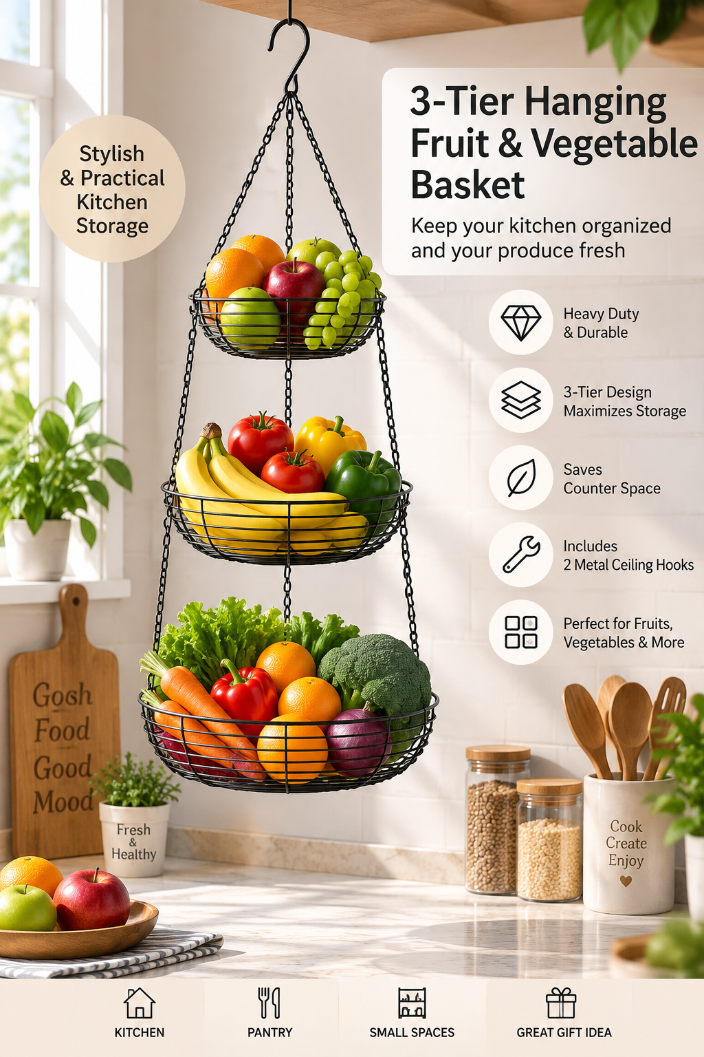 Home Intuition 3-Tier Hanging