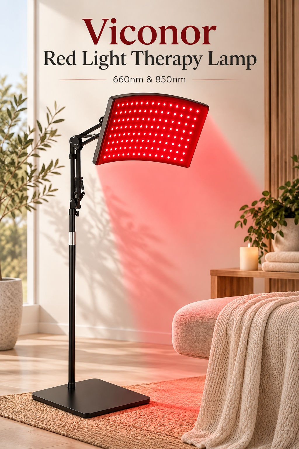 Viconor Red Light Therapy Lamp