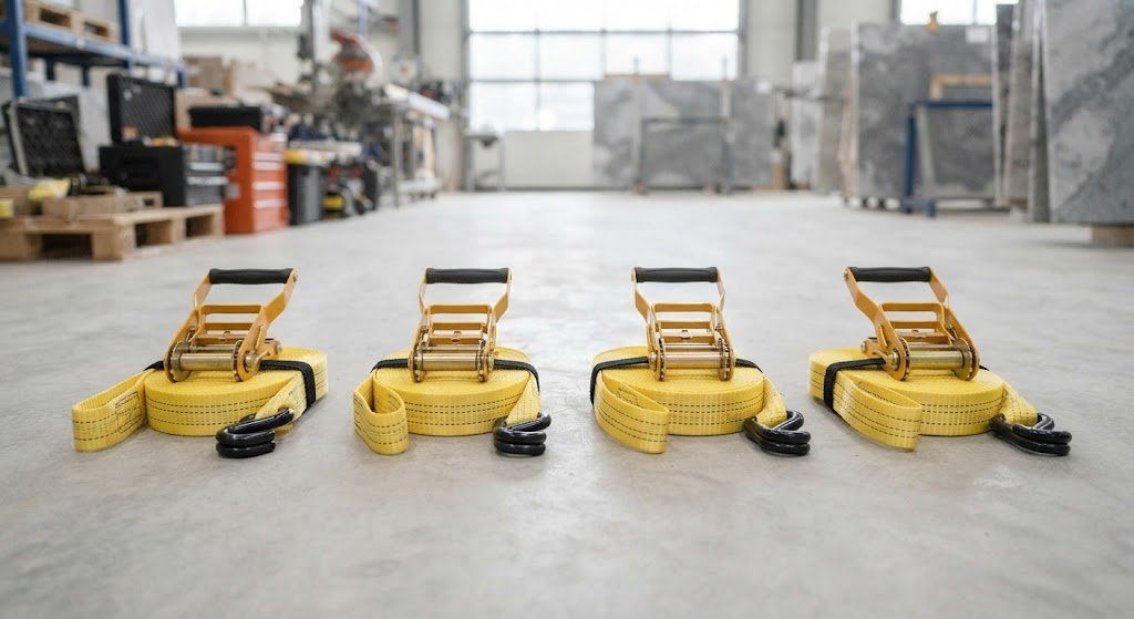 4 Sets of Ratchet Straps 2000 kg