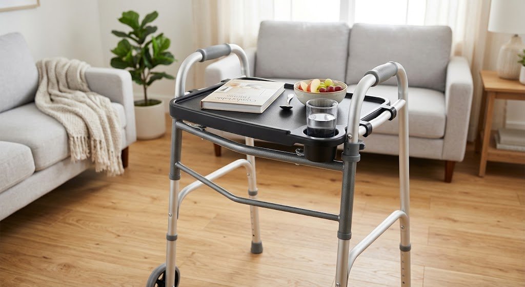 Walker Tray with Cup Holder