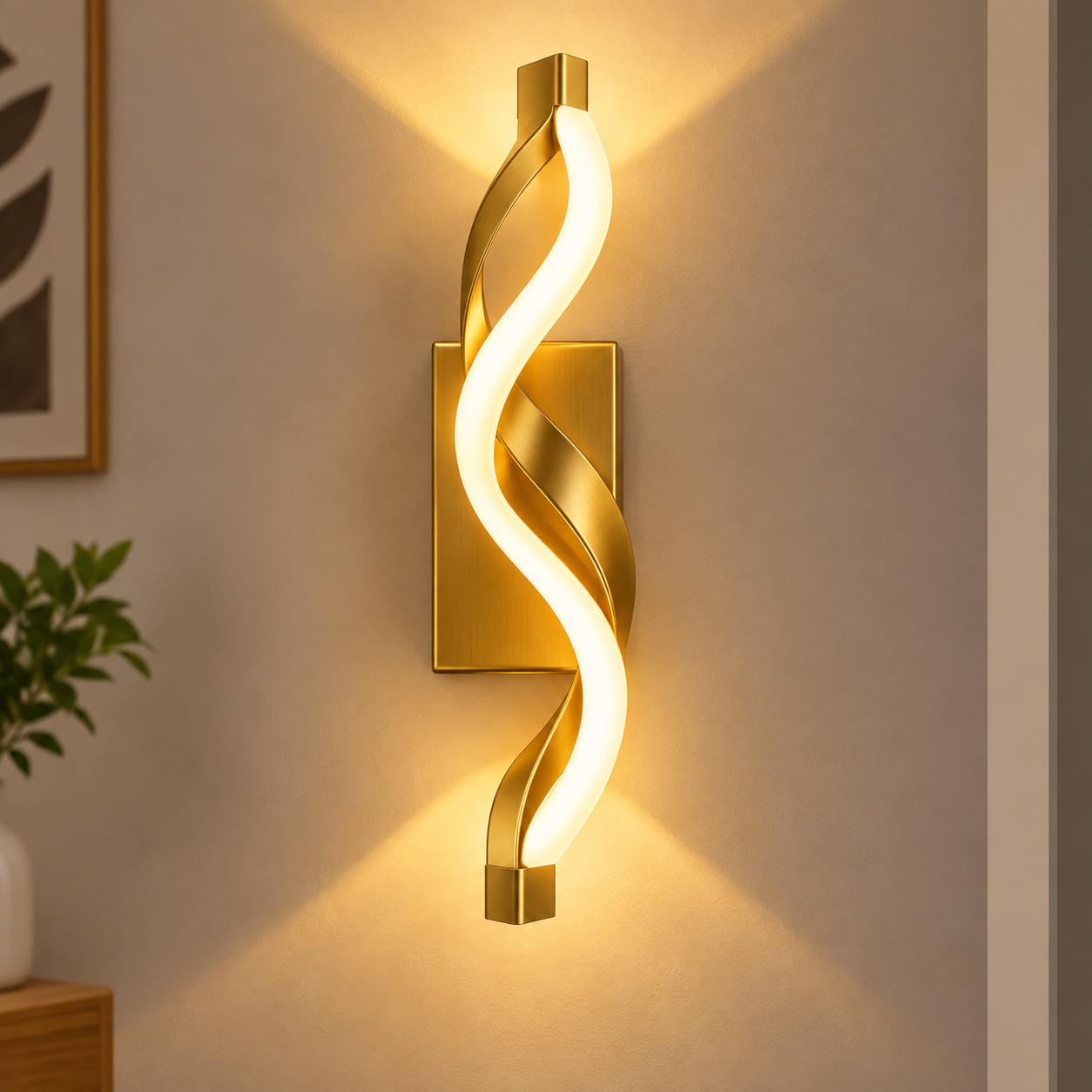 Lightess Golden Wall Light