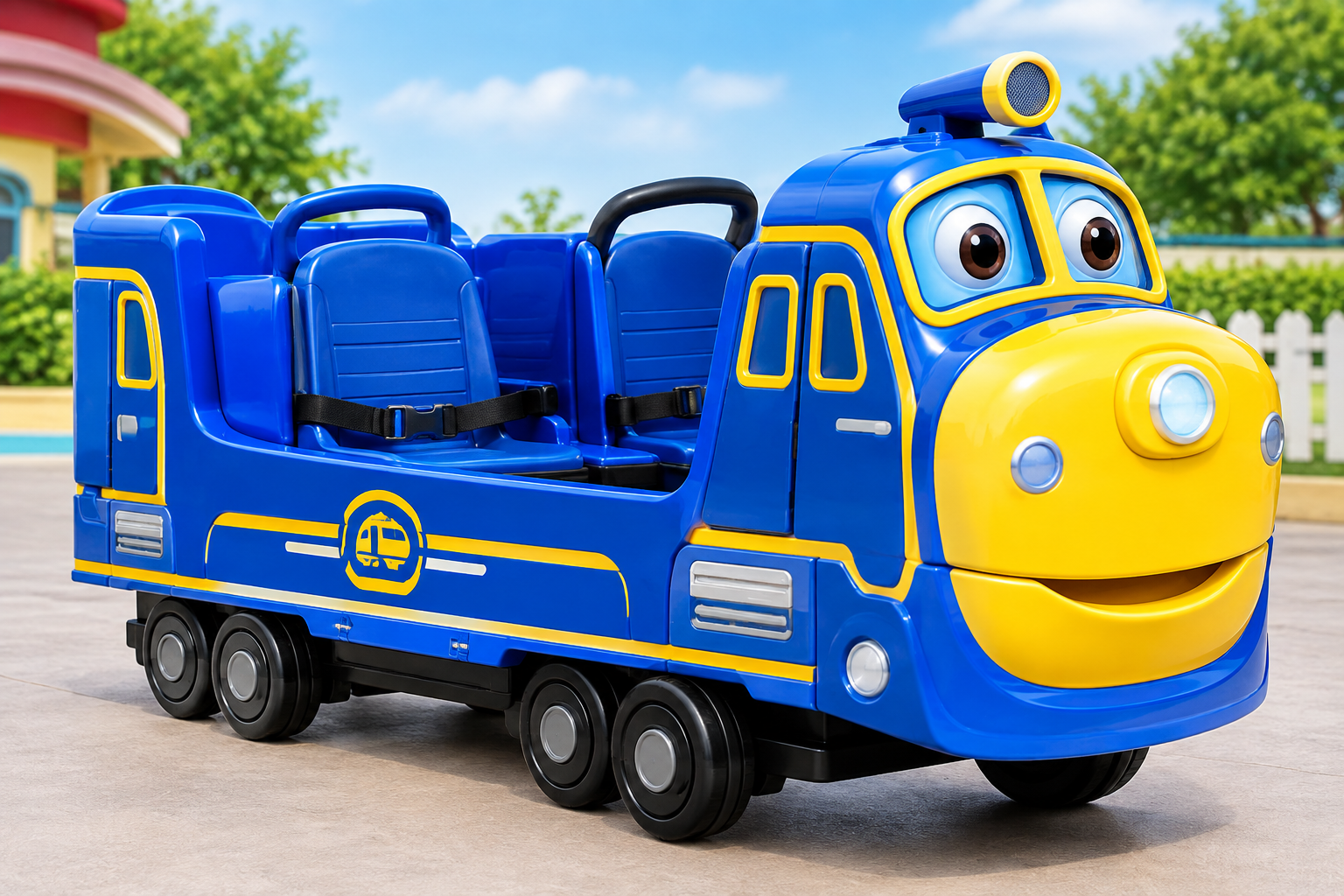 Chuggington Blue 2-Seater Ride-On Train