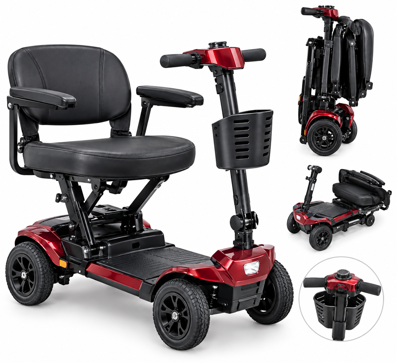 Foldable 4-Wheel Mobility Scooter